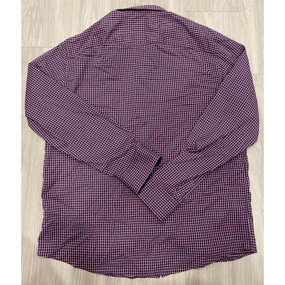 NWT UNTUCKit Mens Red Plaid Long Sleeve Performance Button Up Shirt Size XXL 2XL - Picture 2 of 8